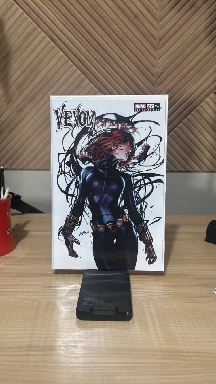 Venom #27 Lobos Venomized Black Widow Variant Marvel 2023 Villalobos